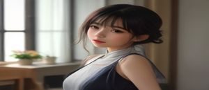 继母的朋友们中沉稳型朋友角色形象，知性女性低头读书，室内暖光氛围，气质内敛
